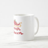 Mug Jeu d'Humour de Noël de la Reine-Sleigh (Devant droit)