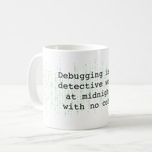 Mug Jeu d'Humour programmeur (Devant gauche)