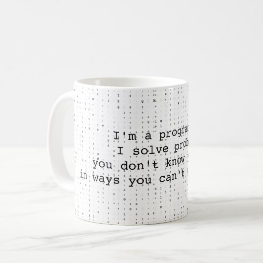 Mug Jeu d'Humour programmeur (Devant gauche)