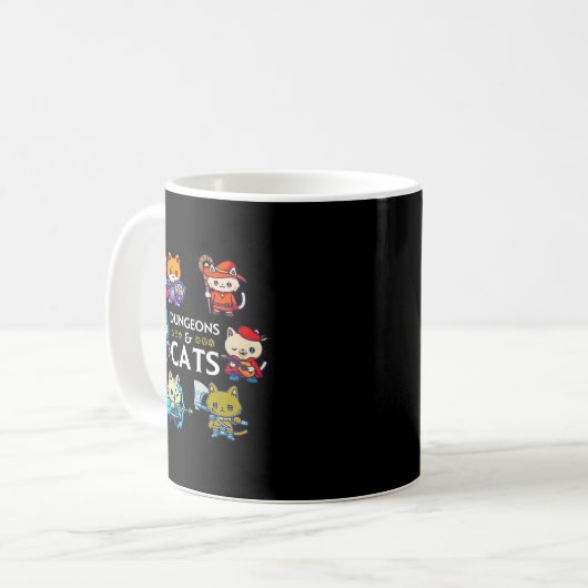 Mug Jeu d'Imaginaire Dice Nerdy Dice RPG D20 Dungeons  (Devant gauche)