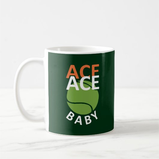 Mug Jeu Drôle Pour Le Joueur De Tennis (Gauche)