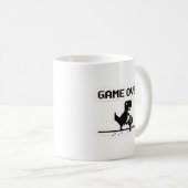 Mug Jeu drôle terminé Pixel Dinosaure Pas d'Internet  (Devant droit)