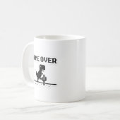 Mug Jeu drôle terminé Pixel Dinosaure Pas d'Internet  (Devant gauche)