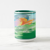 Mug Jeu du golf au coucher du soleil (Centre)