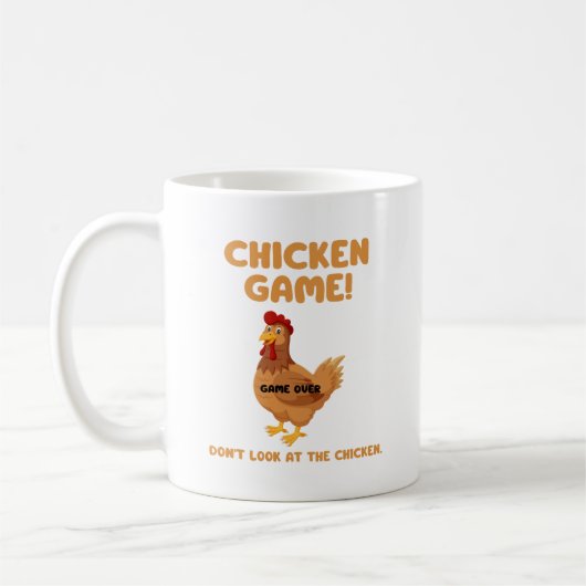 Mug Jeu du Poulet Ne Regarde Pas Le Poulet (Gauche)