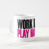 Mug jeu dur de travail plus dur (Devant gauche)
