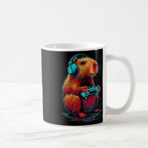 Mug Jeu Rétro Capyra Drôle Vidéo Gamériste Rongeur Ani