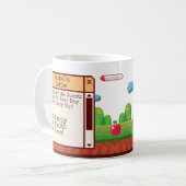 Mug Jeu Retro Pixel Personnalisé (Devant gauche)