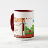 Mug Jeu Retro Pixel Personnalisé (Devant gauche)