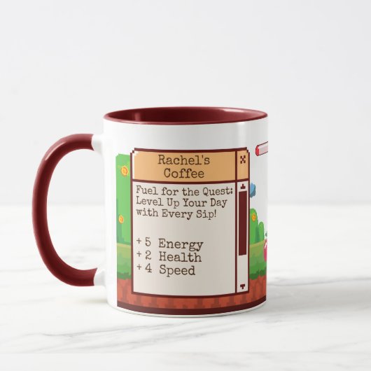 Mug Jeu Retro Pixel Personnalisé (Gauche)