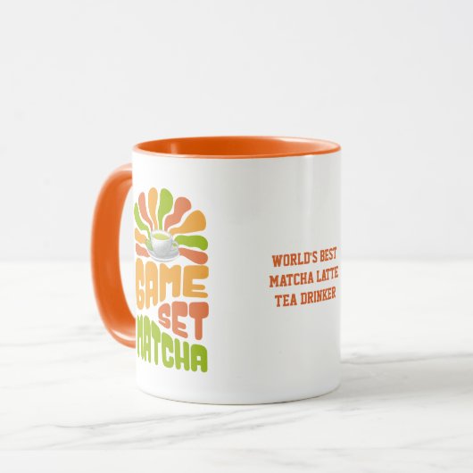 Mug JEU SET MATCHA Fun Latte Boisson (Devant gauche)