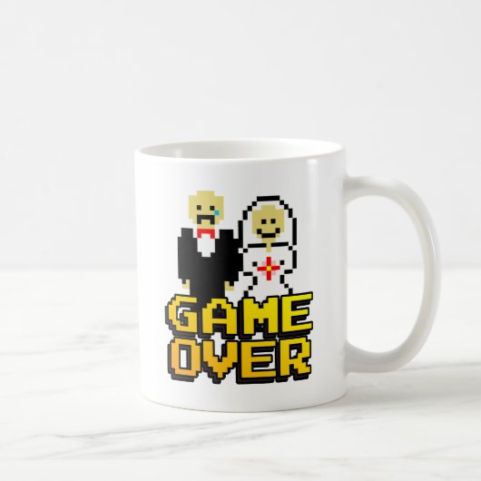 Mug Jeu sur mariage (8 bits) (Droite)
