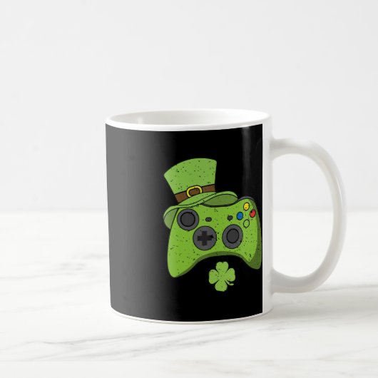 Mug Jeu vidéo amusant Console Jour de la Saint Patrick (Droite)