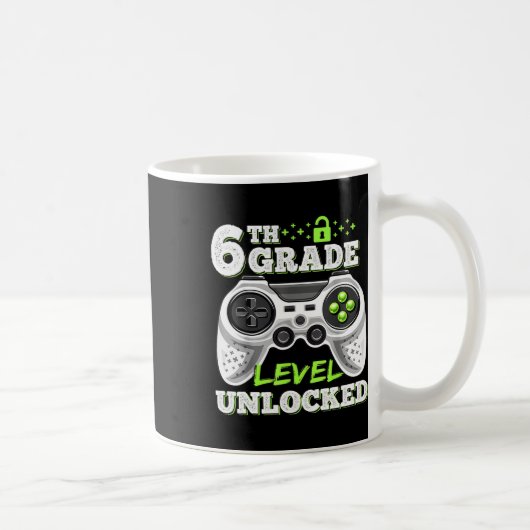Mug Jeu vidéo déverrouillé de 6e année à l'école (Droite)