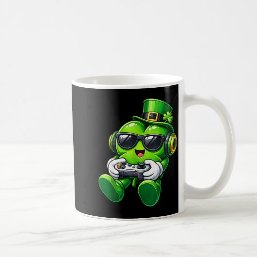 Mug Jeu vidéo trèfle jour de la Saint-Patrick garçons (Droite)
