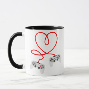 Mug Jeu Vidéo Valentines Jour T-Shirt Avec Contrôleur