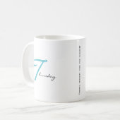 Mug Jeudi de gratitude Affirmation esthétique (Devant gauche)