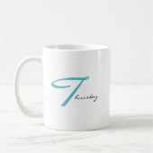 Mug Jeudi de gratitude Affirmation esthétique (Gauche)