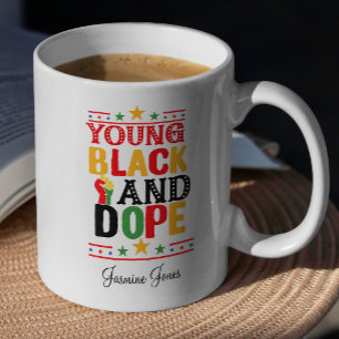Mug Jeune Black and Dope African American Pride