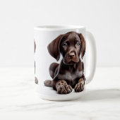 Mug Jeune chien pointer allemand (Devant droit)