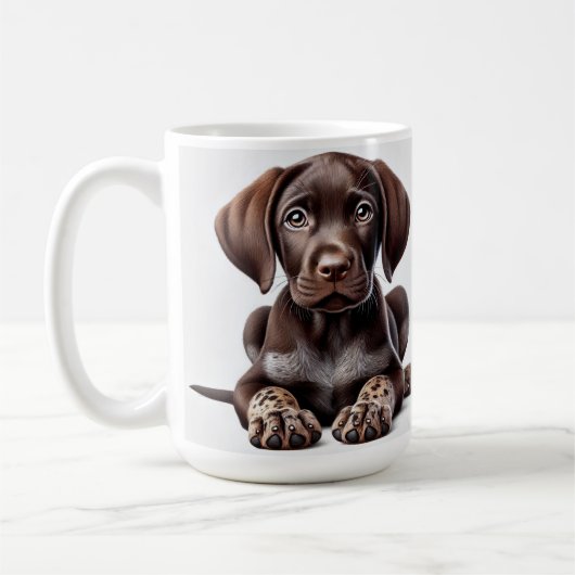 Mug Jeune chien pointer allemand (Gauche)