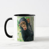 Mug Jeune chimpanzé (troglodytes de casserole) (Gauche)