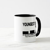 Mug Jeune de trois plaisanteries (Devant droit)
