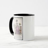Mug Jeune femme dans une robe rose d'organdi (Devant gauche)