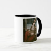 Mug Jeune femme jouant une guitare (Devant droit)