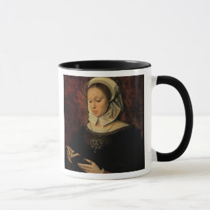Mug Jeune femme lisant un livre des heures (huile sur