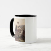 Mug Jeune femme sur un cheval (Devant gauche)