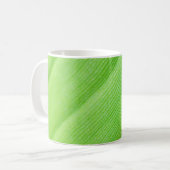 Mug jeune feuille de bananier vert brillant (Devant gauche)