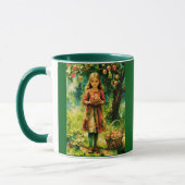 Mug Jeune fille dans un Apple Orchard (Gauche)