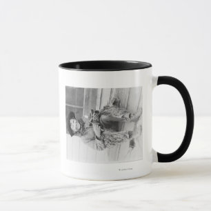 Mug Jeune garçon habillé en cowboy avec jouets