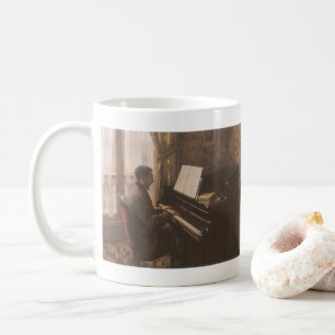 Mug Jeune Homme au piano de Gustave Caillebotte