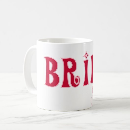Mug Jeune mariée rouge à être (Devant gauche)