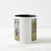 Mug Jeune moine et drapeaux de prière (Centre)