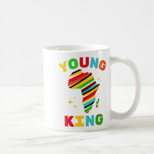 Mug Jeune roi Coloré Histoire noire afro-américaine