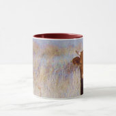 Mug Jeunes bétail rouges mignons de vache avec des (Centre)