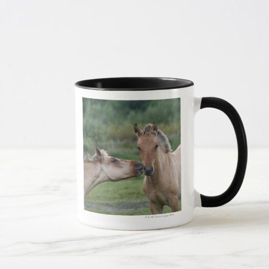 Mug Jeunes chevaux de Henson se rencontrant (Droite)
