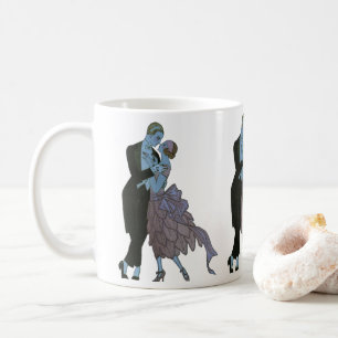 Mug Jeunes mariés Art Déco vintage, danse de mariage d