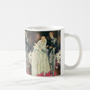 Mug Jeunes mariés de mariage vintage, heureuse mariée 