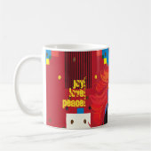 Mug JEUX ANNIVERSAIRE ! Belle femme de mode POP-ART (Gauche)