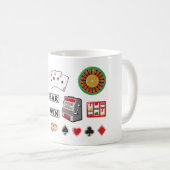 Mug Jeux de casino d'éléments de jeu (Devant droit)