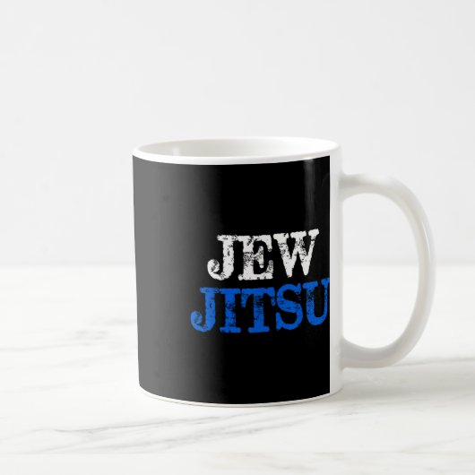 Mug Jew Jitsu Funny Juif Karate Pun de Fête (Droite)