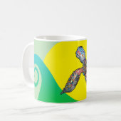 Mug Jeweled Turtle Art Coffee Cup (Devant gauche)