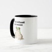 Mug J'Existe Sans Mon Consentement Frog Drôle Mème (Devant gauche)