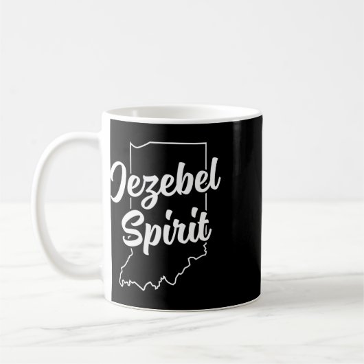 Mug Jezebel Spirit Funny Indiana Pride Blue Dot En R (Gauche)