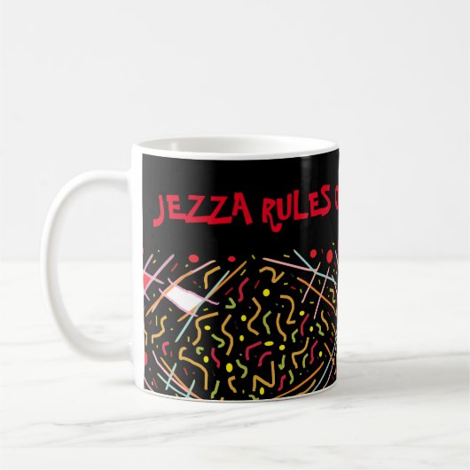 Mug Jezza règles ok donc ils disent fun design rouge n (Gauche)