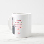 Mug JFK & Citation de Ne Pas Demander (Devant gauche)